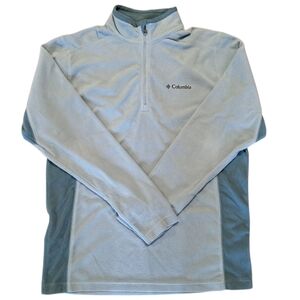 Columbia Klamath Range‎ II Mens Half Zip Fleece Pullover Jacket Lightweight EUC